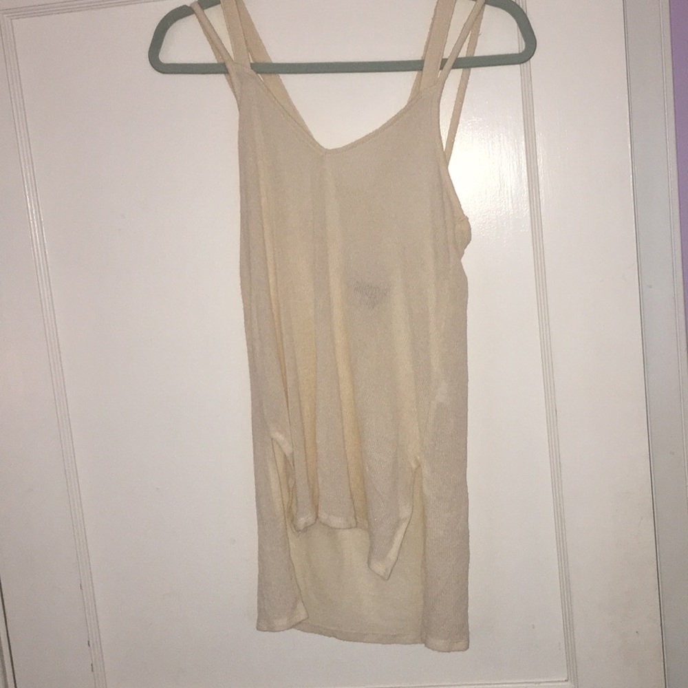 Express criss cross back tank top